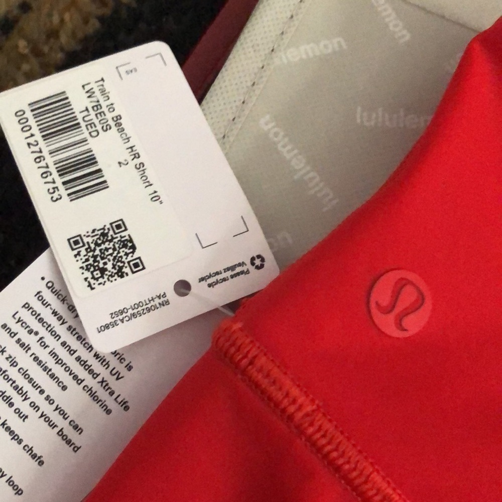 lululemon (2) Train to Beach High-Rise Swim Short 10"